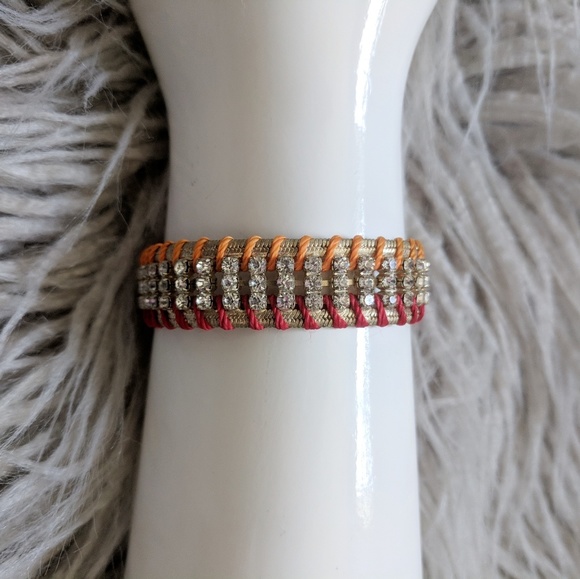 LOFT Jewelry - FINAL⬇️$15 LOFT gold cord & rhinestone bracelet